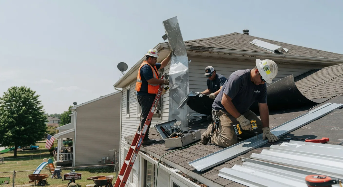 Storm Damage Metal Roof Repair in Accoville, WV